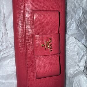 Prada Pink Leather longwallet